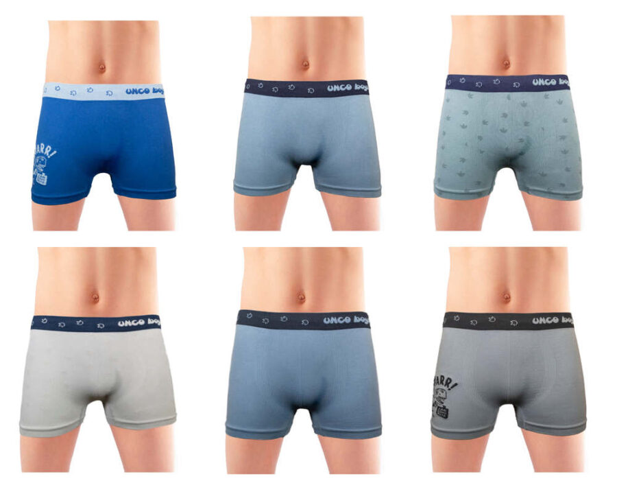 BOXER SIN COSTURAS UNCO NIÑO 7001 PACK-3