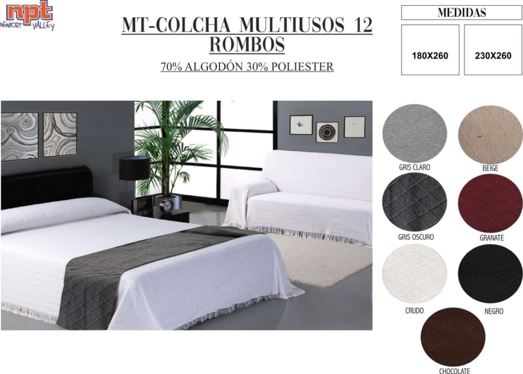 COLCHA MULTIUSOS NPT ROMBOS