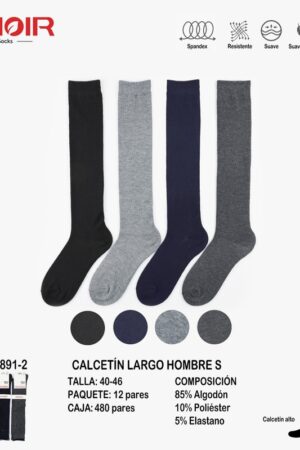 N891 CALCETIN HOMBRE ALTO PACK12