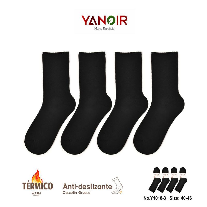 CALCETIN YANOIR RIZO 1018 CRO SIN puño  PACK-12