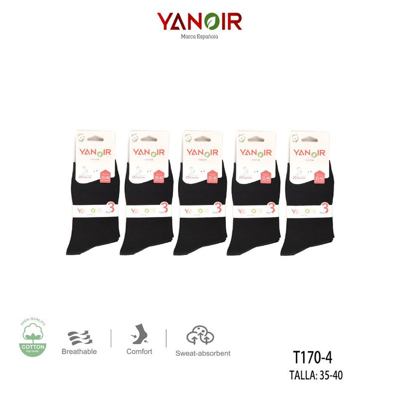 T170 CALCETIN YANOIR 35-40 PACK-15