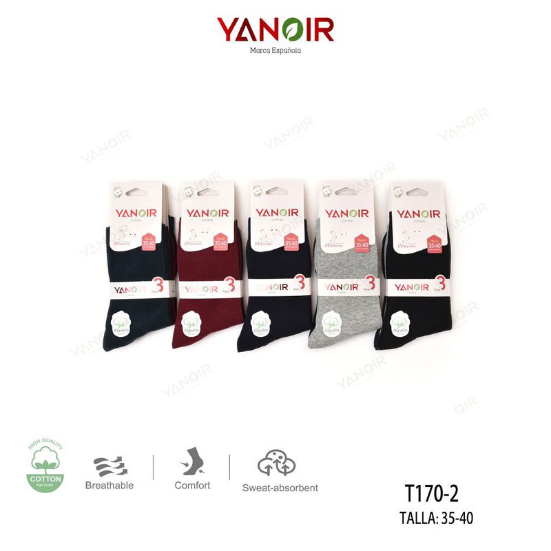 T170 CALCETIN YANOIR 35-40 PACK-15