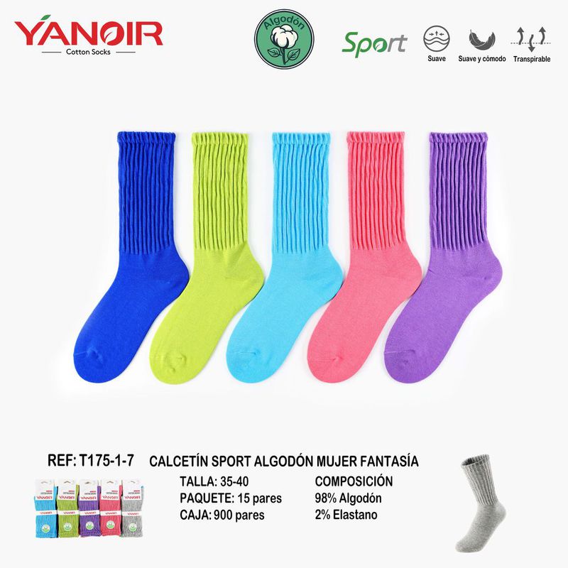 T175  CALCETIN YANOIR 35-40 PACK-15