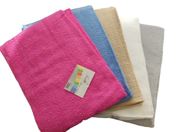 TOALLA ACOFIL LISO CORES 100*140 PACK-5
