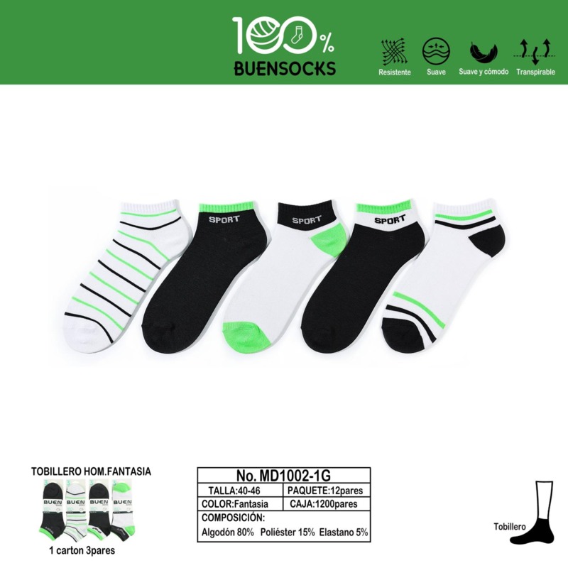 MD1002 TOBILLERO BUENSOCKS