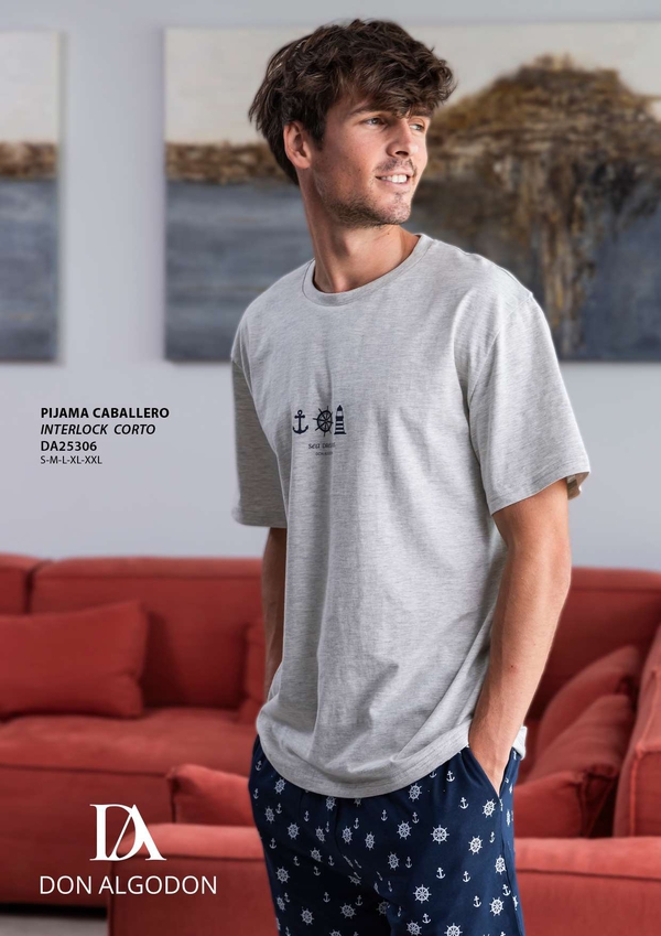 DA25306 PIJAMA CABALLERO DON ALGODN