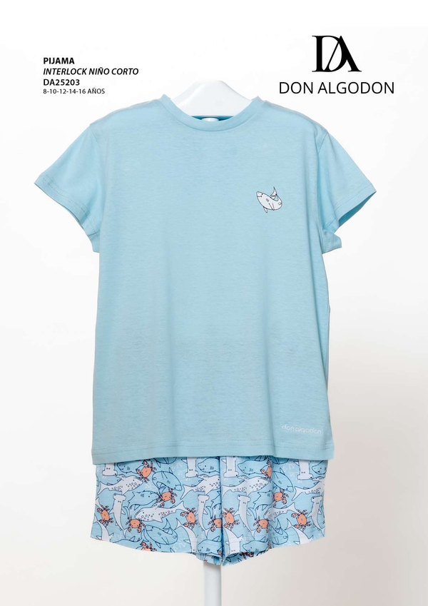 DA25203 PIJAMA NIÑO DON ALGODN