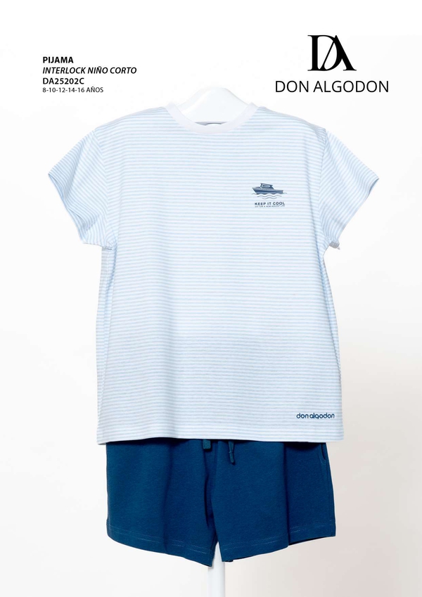 DA25202C PIJAMA NIÑO DON ALGODN
