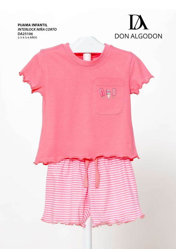 DA25106 PIJAMA NIÑA DON ALGODN