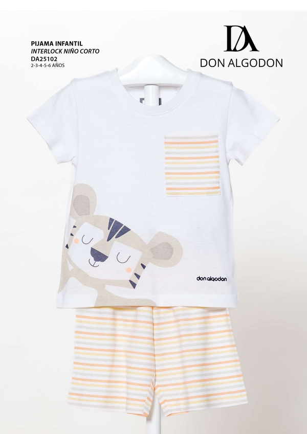 DA25102 PIJAMA NIÑO DON ALGODN