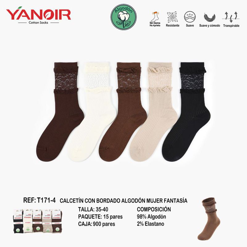 T171 CALCETIN YANOIR PACK-15