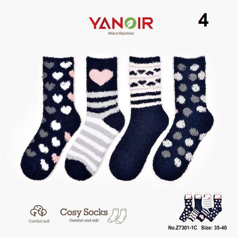 Z7301 CALCETIN TOALLA YANOIR MUJER PACK-12