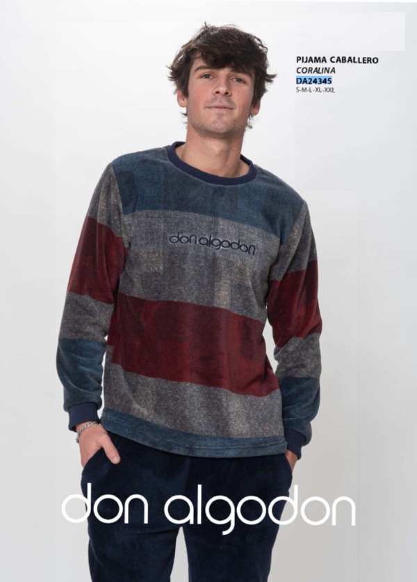 DA24345 PIJAMA HOMBRE DON ALGODÓN