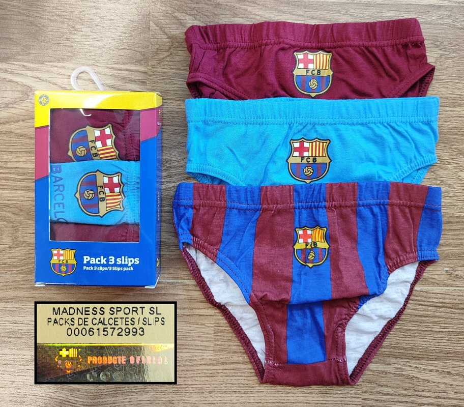SLIP PACK 3  NIÑO FC BARCA
