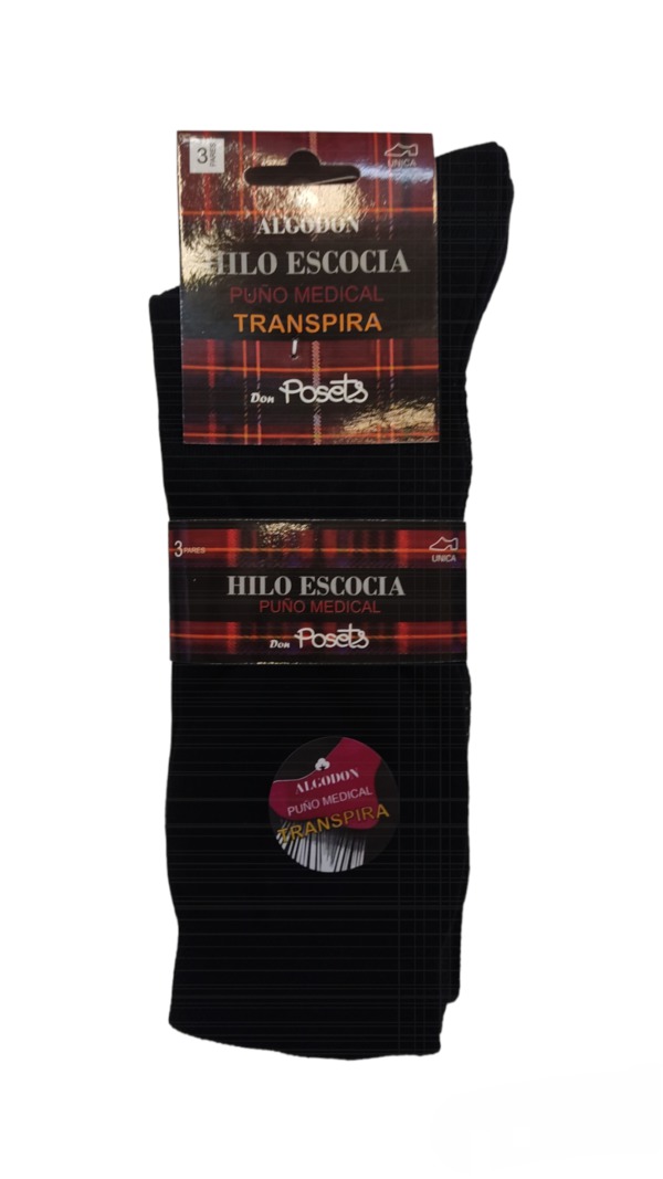 CALCETIN POSET 305/3 HILO ESCOCIA PACK-12
