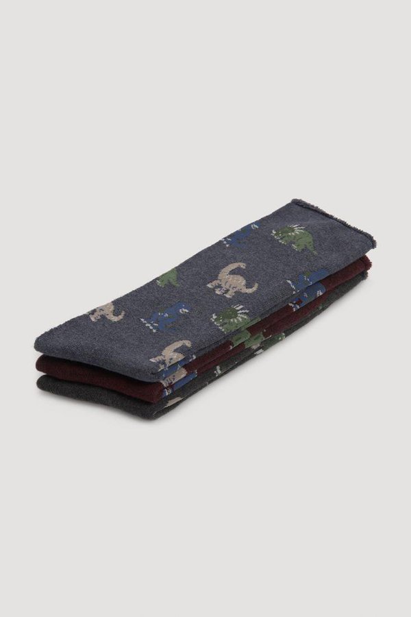 22834 Calcetín HOMBRE térmico SIN puño PACK-3