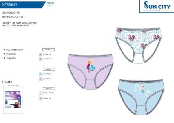 HY55647 CAJA 3 BRAGITAS FROZEN SUN CITY