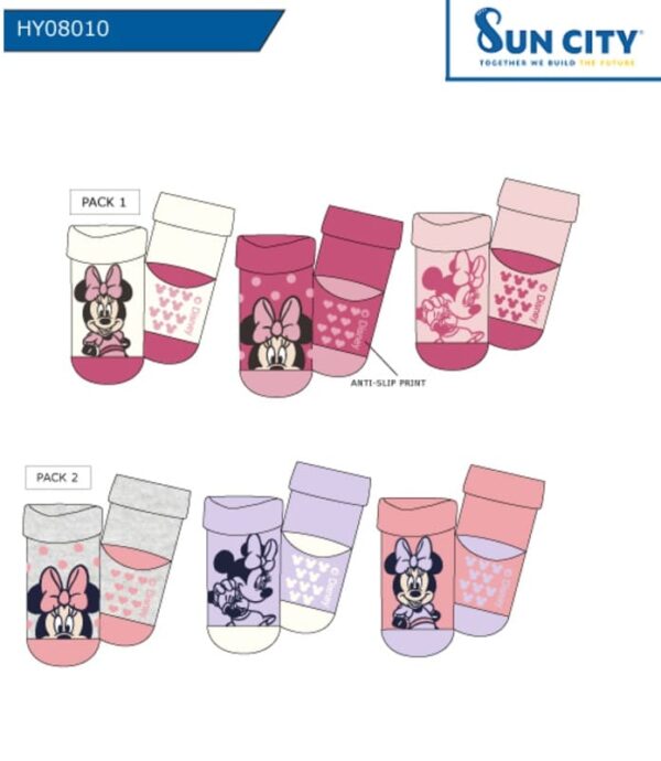 HY08010 CALCETINES ANTIDESLIZANTES MINNIE SUN CITY