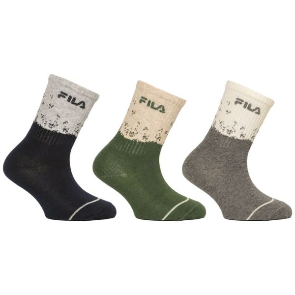 f8092 Calcetín junior niño liso FILA pack de 3