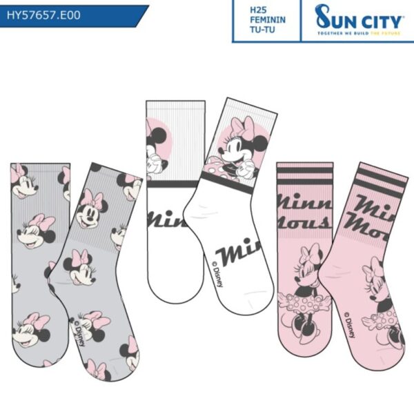 HY57657 CALCETINES MINNIE SUN CITY PACK-3