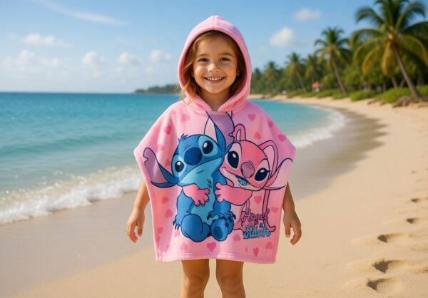 EZ78136 PONCHO PLAYA MICROFIBRA LILO & STITCH SUN CITY