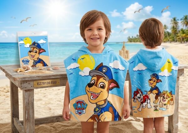 EZ78139 PONCHO PLAYA MICROFIBRA PAW PATROL SUN CITY