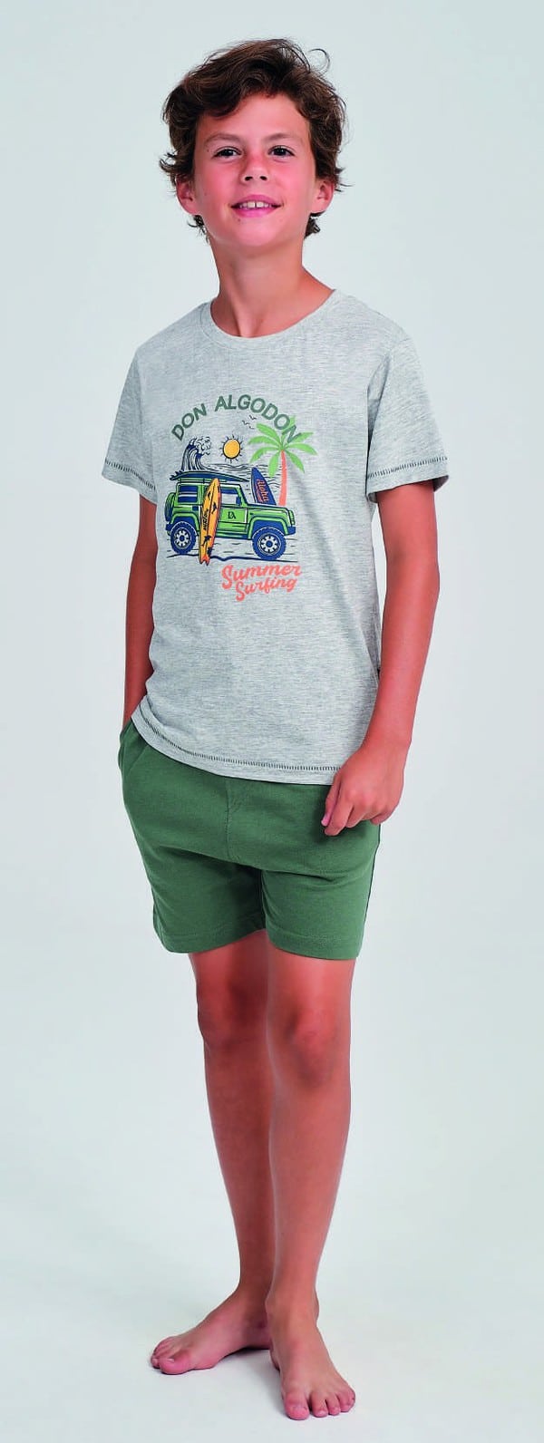 DA26S209 PIJAMA 100% ALG NIÑO SURF DON ALGODON