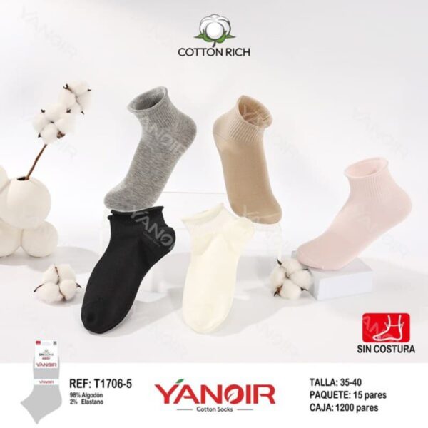 T1706 TOBILLERO SIN PUÑO YANOIR 35/40 PACK-15