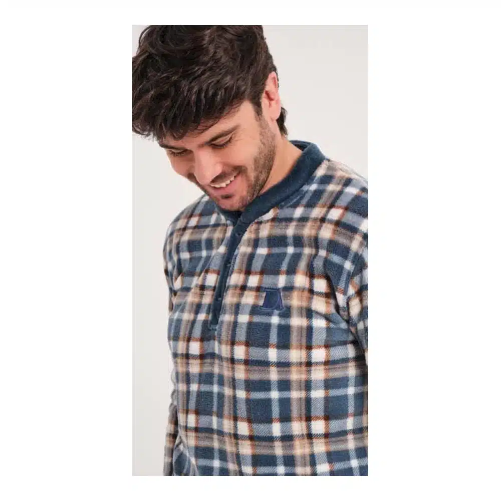 Da25w313 Pijama Coralina Hombre Don Algodón - Imagen 2