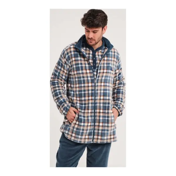 Da25w315l Bata Coralina Hombre Don Algodón