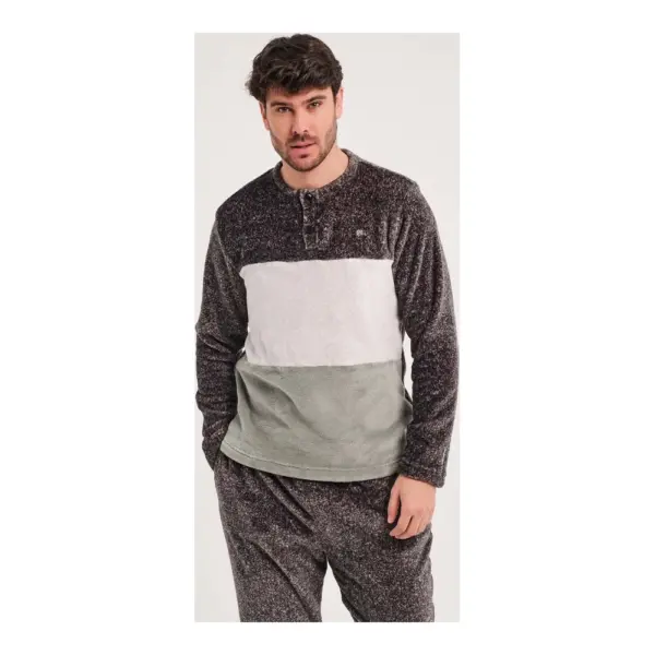 Da25w320 Pijama Coralina Hombre Don Algodon