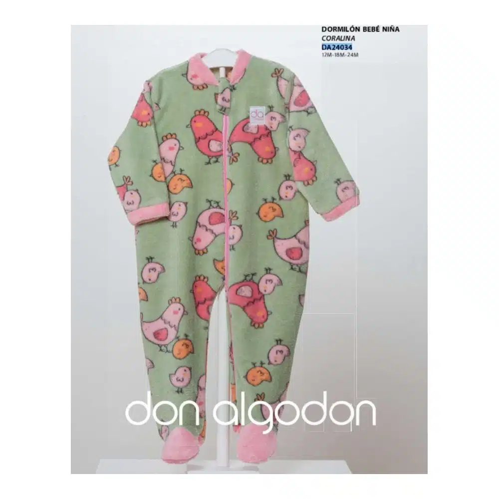 Da24034 Dormilon Bebe Don Algodón