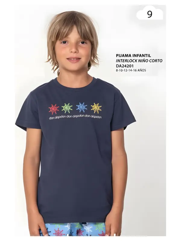 Da24201 Pijama Niño Corto Don Algodón