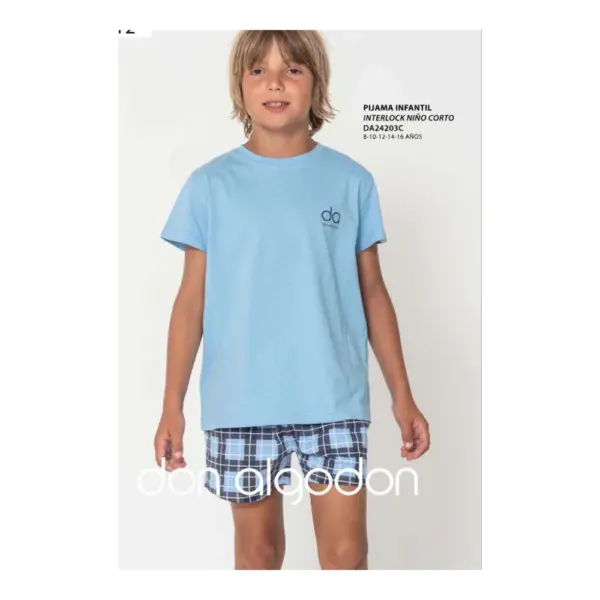 Da24203c Pijama Niño Corto Don Algodón