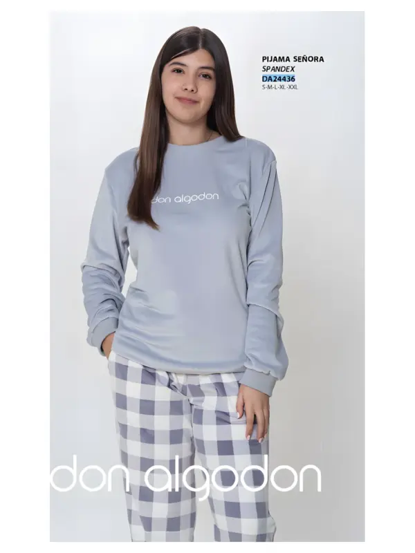 Da24436 Pijama Mujer Don Algodón