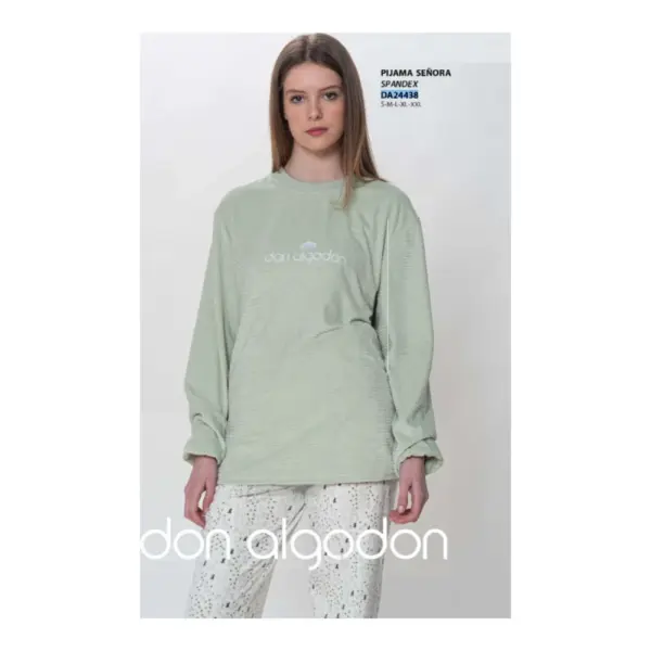 Da24438 Pijama Mujer Don Algodón