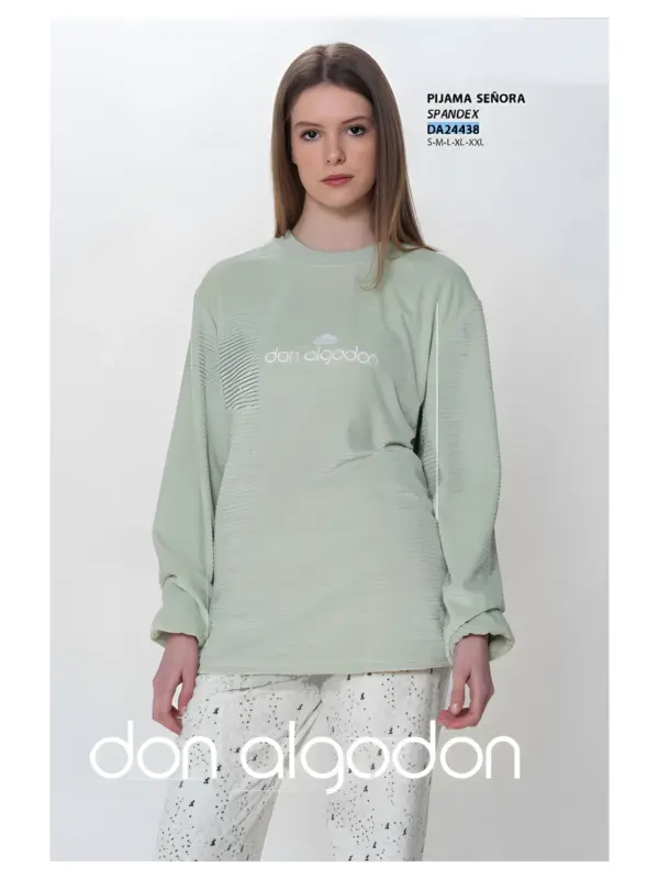 Da24438 Pijama Mujer Don Algodón