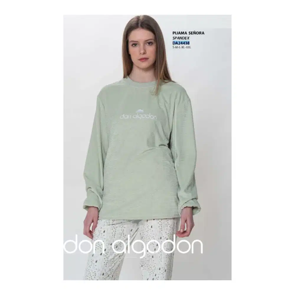 Da24438 Pijama Mujer Don Algodón