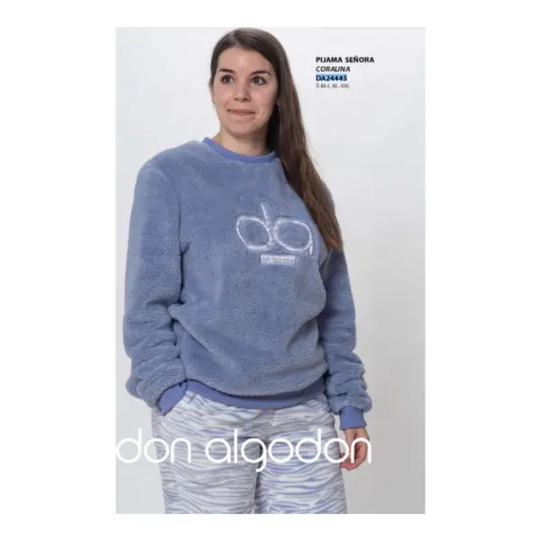 Da24445 Pijama Mujer Don Algodón