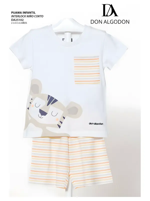 Da25102 Pijama Niño Don Algodn