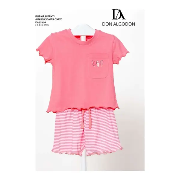 Da25106 Pijama Niña Don Algodn