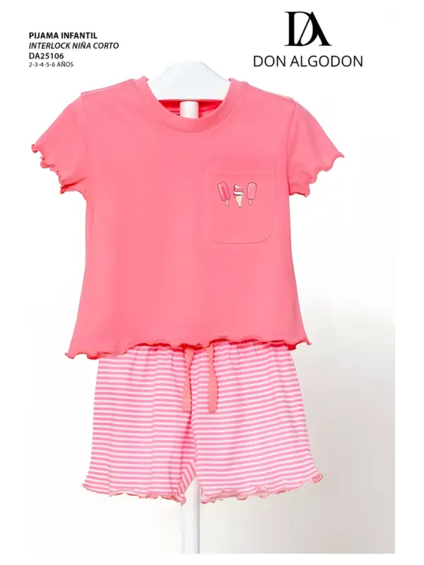 Da25106 Pijama Niña Don Algodn