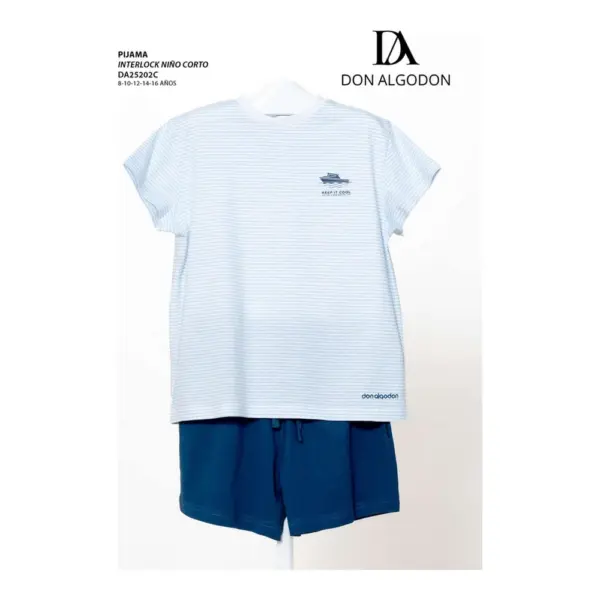 Da25202c Pijama Niño Don Algodn