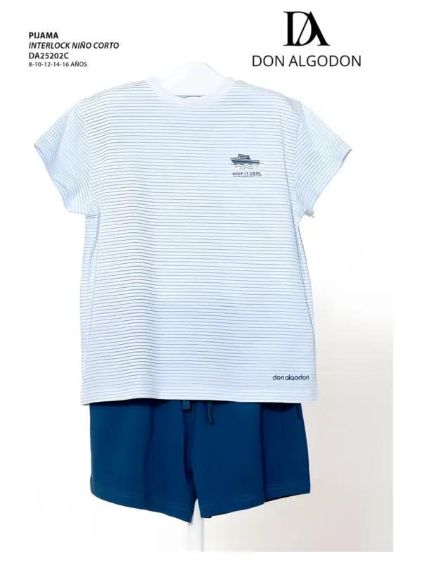 Da25202c Pijama Niño Don Algodn