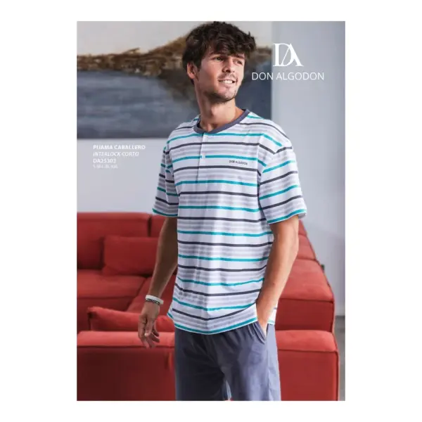 Da25303 Pijama Caballero Don Algodn