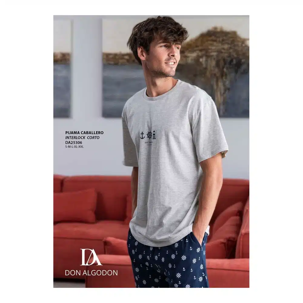 Da25306 Pijama Caballero Don Algodn