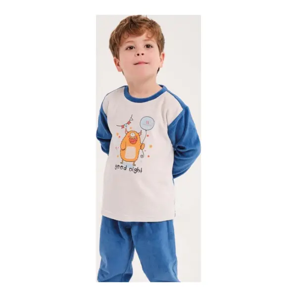 Da25w111 Pijama Terciopelo Niño