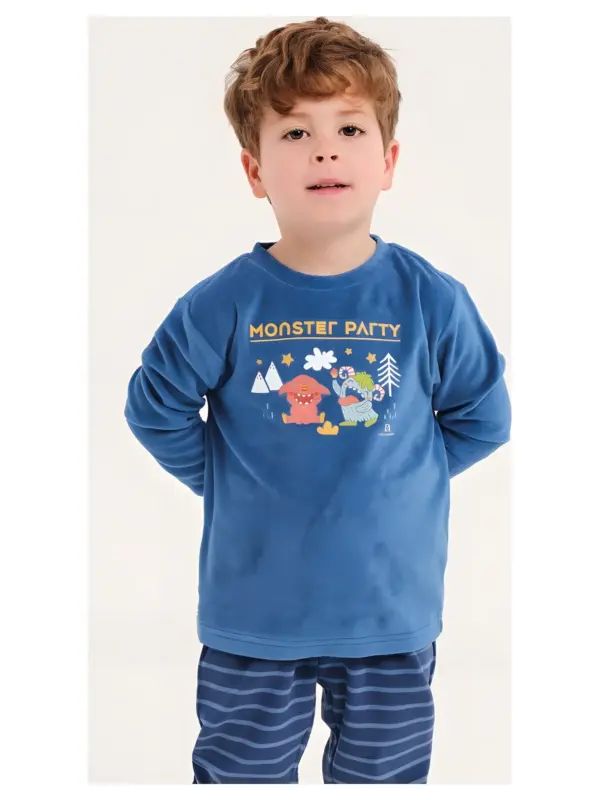 Da25w112 Pijama Terciopelo Niño