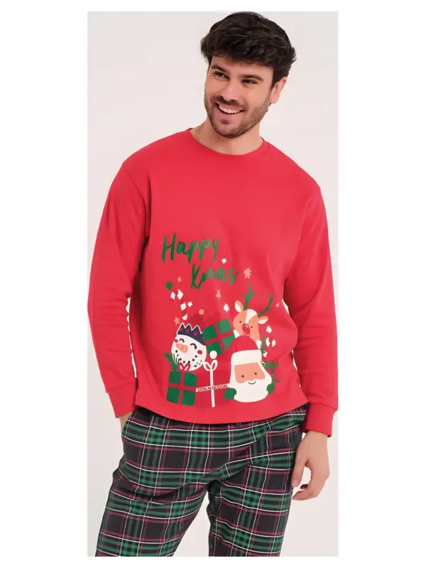 Da25w322 Pijama Interlock Hombre (Navidad) Don Algodón
