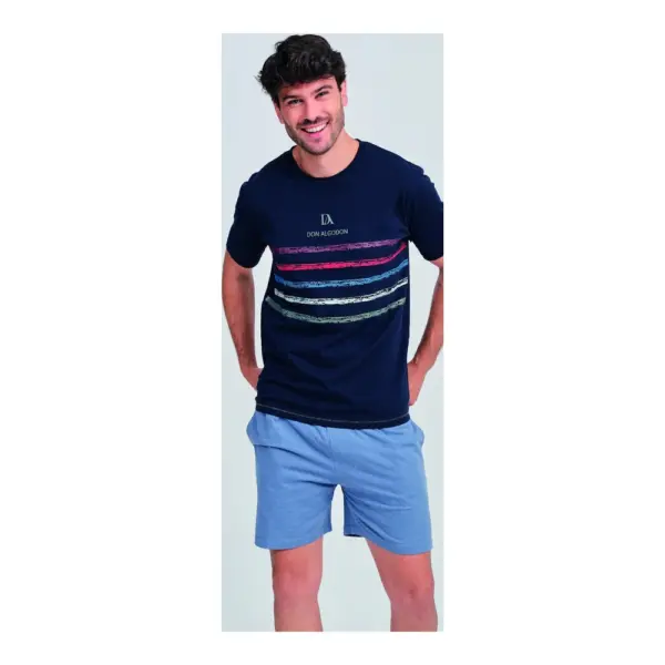 Da26s301 Pijama 100% Alg Hombre Lagoon Don Algodon